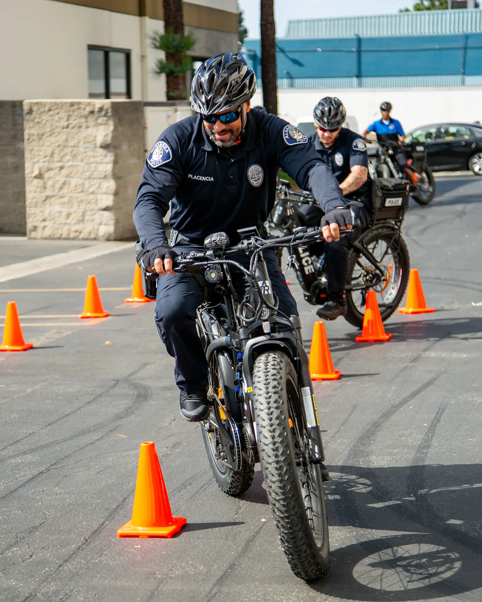 Police Ebike training while officers using ATR 528 ebike.